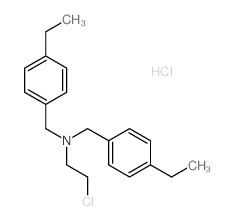 Benzenemethanamine,N-(2-chloroethyl)-4-ethyl-N-[(4-ethylphenyl)methyl]-, hydrochloride (1:1)结构式