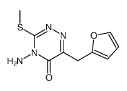 4-amino-6-(furan-2-ylmethyl)-3-methylsulfanyl-1,2,4-triazin-5-one结构式