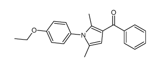 [1-(4-ethoxyphenyl)-2,5-dimethylpyrrol-3-yl]-phenylmethanone Structure