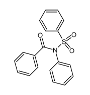 N-phenyl-N-(phenylsulfonyl)benzamide结构式