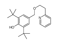 2,6-ditert-butyl-4-(2-pyridin-2-ylethoxymethyl)phenol Structure