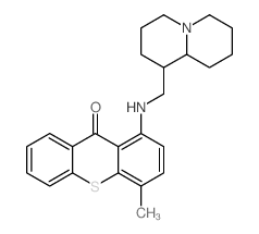 9H-Thioxanthen-9-one,4-methyl-1-[[(octahydro-2H-quinolizin-1-yl)methyl]amino]- Structure