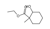 cis-ethyl 2-hydroxy-1-methylcyclohexanecarboxylate Structure