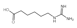 6-guanidinohexanoic acid Structure