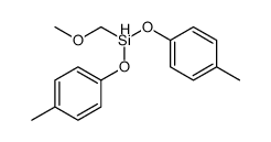 methoxymethyl-bis(4-methylphenoxy)silane Structure