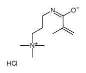 N,N,N-三甲基-3-[(2-甲基-1-氧代-2-丙烯基)氨基]-1-丙铵氯化物均聚物结构式