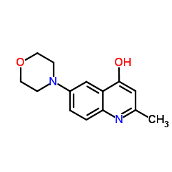 2-Methyl-6-(4-morpholinyl)-4-quinolinol Structure