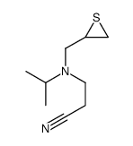 3-[propan-2-yl(thiiran-2-ylmethyl)amino]propanenitrile Structure