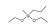 1-diethoxymethylsilylpropane Structure