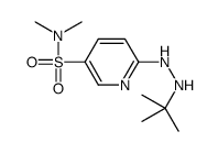 6-(2-tert-butylhydrazinyl)-N,N-dimethylpyridine-3-sulfonamide Structure