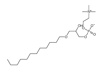 (3-dodecoxy-2-hydroxypropyl) 2-(trimethylazaniumyl)ethyl phosphate结构式