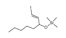 1-iodo-3-trimethylsilyloxy-trans-1-octene Structure