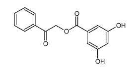 3,5-dihydroxy-benzoic acid phenacyl ester结构式