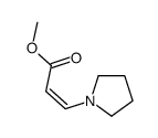 methyl 3-pyrrolidin-1-ylprop-2-enoate Structure