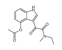 3-(2-(ethyl(methyl)amino)-2-oxoacetyl)-1H-indol-4-yl acetate Structure