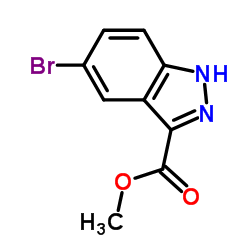 Methyl 5-bromo-1H-indazole-3-carboxylate Structure