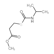 methyl 3-(propan-2-ylcarbamoylsulfanyl)propanoate结构式