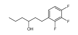 1-(3-hydroxyhexyl)-2,3,4-trifluorobenzene结构式