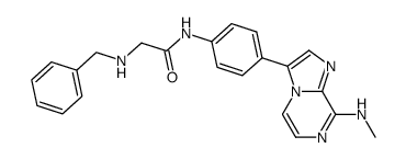 2-Benzylamino-N-[4-(8-methylamino-imidazo[1,2-a]pyrazin-3-yl)-phenyl]-acetamide Structure