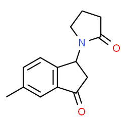 2-Pyrrolidinone,1-(2,3-dihydro-5-methyl-3-oxo-1H-inden-1-yl)-(9CI) picture