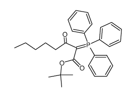 tert-butyl 3-oxo-2-(triphenylphosphoranylidene)octanoate Structure