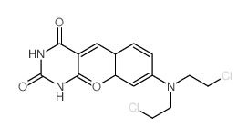 5-[[4-[bis(2-chloroethyl)amino]-2-methyl-phenyl]methylidene]-1,3-diazinane-2,4,6-trione结构式