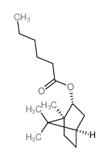 [(1S,2S,4R)-1,7,7-trimethylnorbornan-2-yl] hexanoate Structure