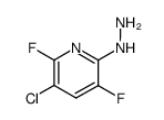 5-chloro-3,6-difluoro-2-hydrazinopyridine Structure