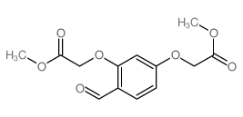 methyl 2-[2-formyl-5-(methoxycarbonylmethoxy)phenoxy]acetate Structure