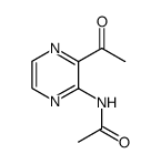 N-(3-acetylpyrazin-2-yl)acetamide结构式