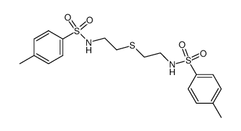 N,N'-Bis((4-methylphenyl)sulfonyl)-bis(2-aminoethyl)-sulfid Structure