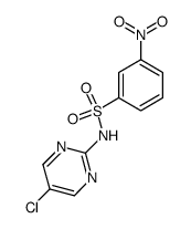 3-nitro-benzenesulfonic acid-(5-chloro-pyrimidin-2-ylamide)结构式