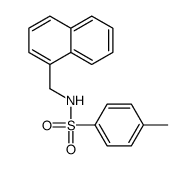 4-methyl-N-(naphthalen-1-ylmethyl)benzenesulfonamide结构式