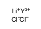 lithium,yttrium(3+),tetrachloride Structure