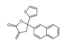 3-methylidene-5-naphthalen-2-yl-5-thiophen-2-yloxolan-2-one Structure