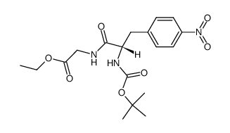 Boc-Phe(NO2)-Gly-OEt Structure