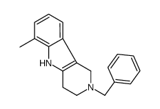 2-benzyl-6-methyl-1,3,4,5-tetrahydropyrido[4,3-b]indole结构式