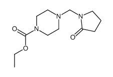 ethyl 4-[(2-oxopyrrolidin-1-yl)methyl]piperazine-1-carboxylate结构式