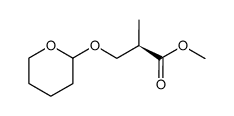 (R)-2-Methyl-3-(tetrahydro-pyran-2-yloxy)-propionic acid methyl ester Structure