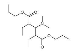 dipropyl 3-(dimethylamino)-2,4-diethylpentanedioate结构式