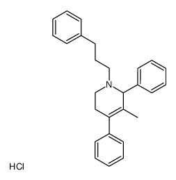 1-(3'-Phenylpropyl)-2,4-diphenyl-3-methyl-1,2,5,6-tetrahydropyridine hydrochloride Structure