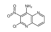 2-chloro-3-nitro-1,5-naphthyridin-4-amine结构式