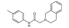 2-(3,4-dihydro-1H-isoquinolin-2-yl)-N-(4-methylphenyl)acetamide Structure