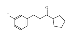 CYCLOPENTYL 2-(3-FLUOROPHENYL)ETHYL KETONE结构式