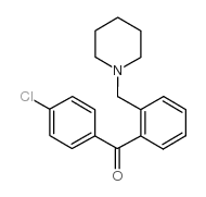 4'-CHLORO-2-PIPERIDINOMETHYL BENZOPHENONE Structure