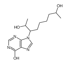 9-(2,8-dihydroxynonan-3-yl)-3H-purin-6-one Structure