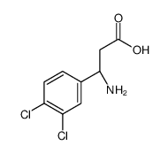 (3S)-3-amino-3-(3,4-dichlorophenyl)propanoic acid structure