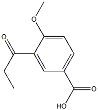 4-methoxy-3-(1-oxopropyl)benzoic acid Structure