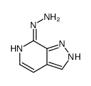 1H-pyrazolo[3,4-c]pyridin-7-ylhydrazine结构式