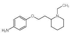 4-[2-(1-Ethyl-piperidin-2-yl)-ethoxy]-phenylamine structure